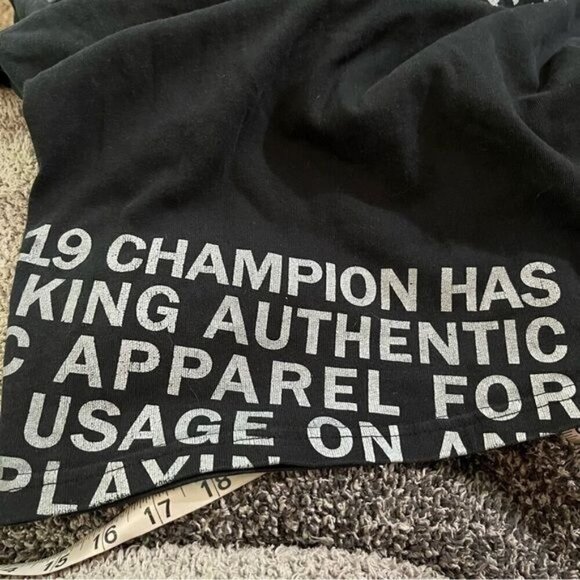 Champion Heritage Behind The Label Short Sleeve Tee Black M - Picture 9 of 10